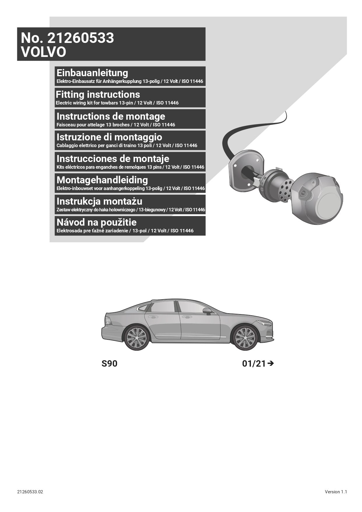 Volvo S90 01/2021-) ARACA ÖZEL ORJİNAL ELEKTRİK MODÜLÜ 
