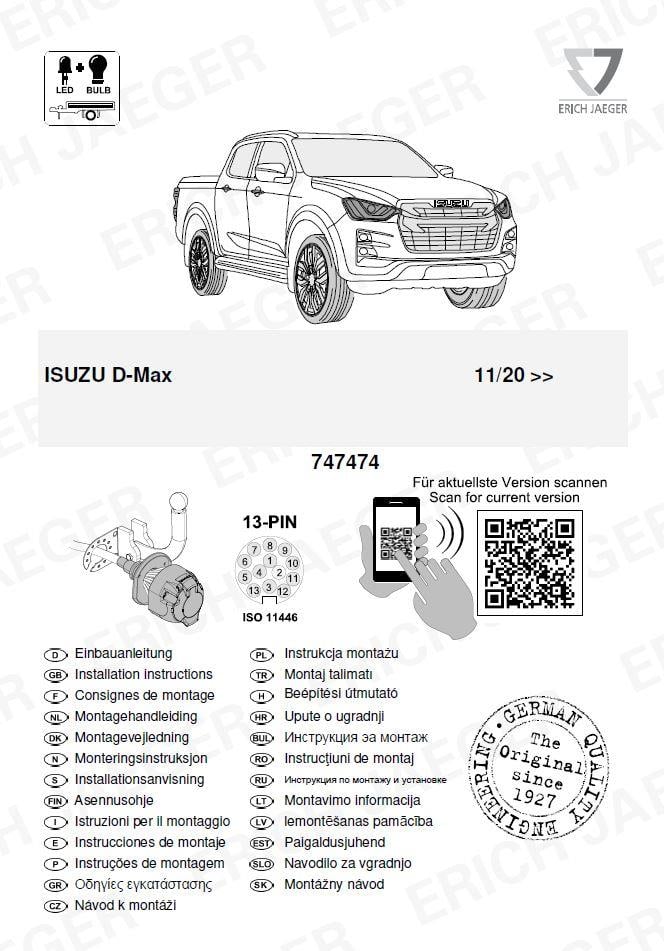ISUZU D-MAX ARACA ÖZEL ORJİNAL ELEKTRİK MODÜLÜ