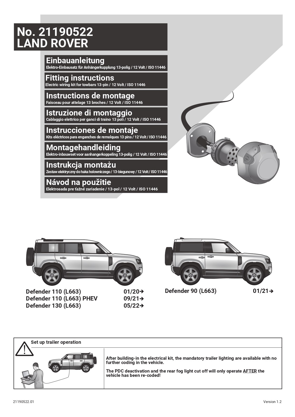 Land Rover Defender 130 ( 05/2022 - ) ARACA ÖZEL ORJİNAL ELEKTRİK MODÜLÜ 