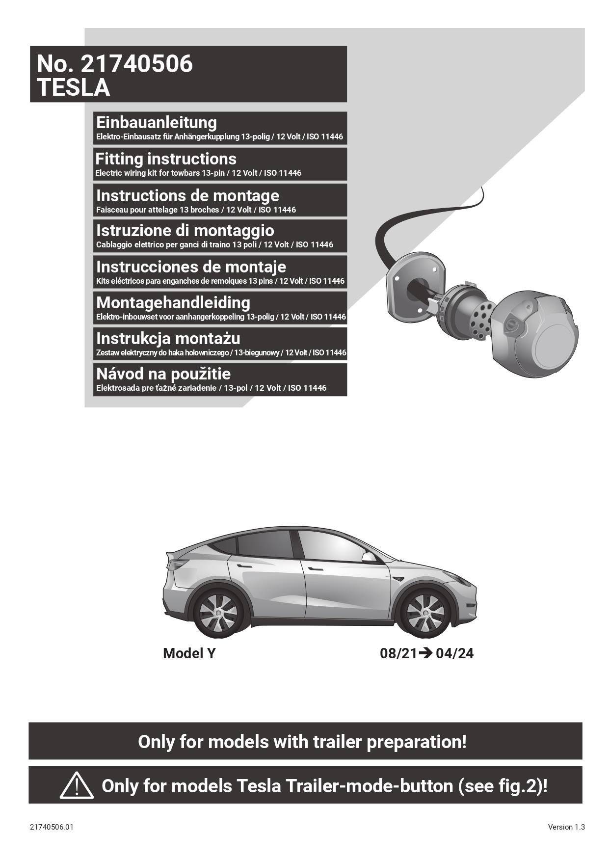 Tesla Model Y  08/21 - 04/24  ARACA ÖZEL ORJİNAL ELEKTRİK MODÜLÜ 