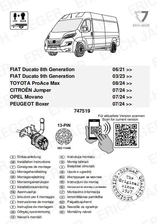 CITROËN JUMPER  07/2024 -)  ARACA ÖZEL ORJİNAL ELEKTRİK MODÜLÜ 