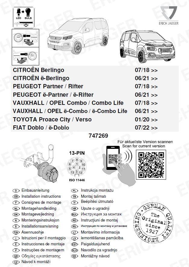 CITROEN BERLINGO ARACA ÖZEL ORJİNAL  ELEKTRİK MODÜLÜ