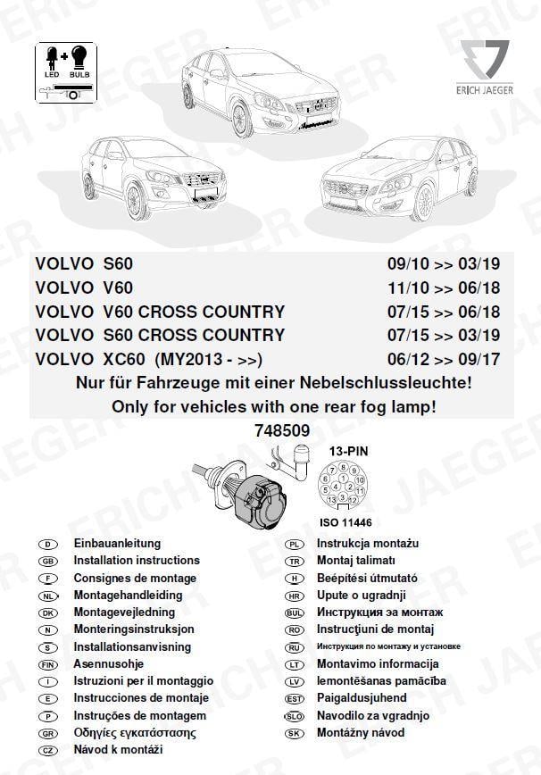 VOLVO S60 ARACA ÖZEL ORJİNAL ELEKTRİK MODÜLÜ