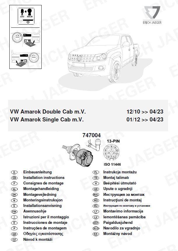 VW AMAROK DOUBLE CAB M.V. ARACA ÖZEL ORJİNAL ELEKTRİK MODÜLÜ 