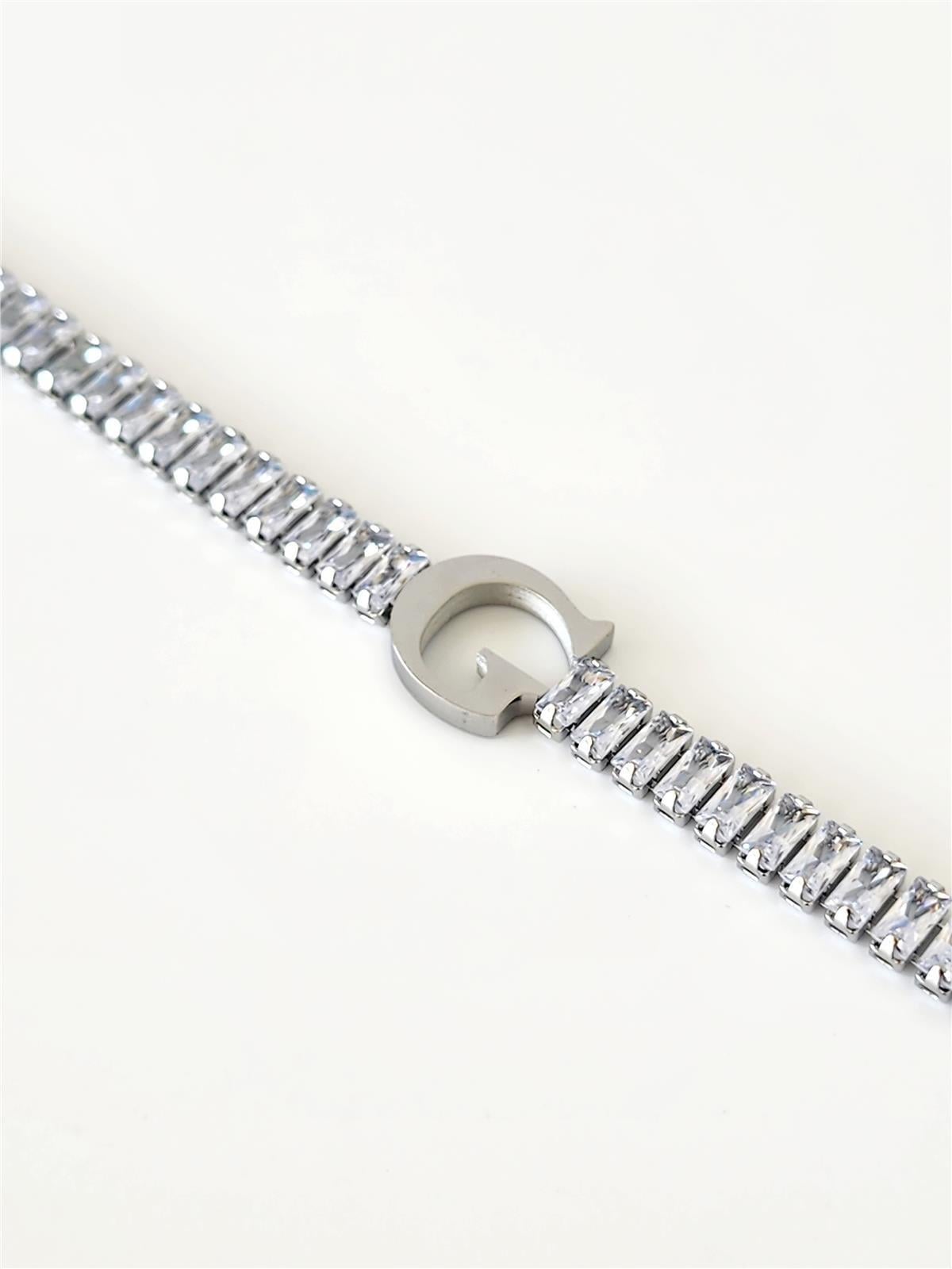 Baget Suyolu İtalyan Silver Harf Bileklik