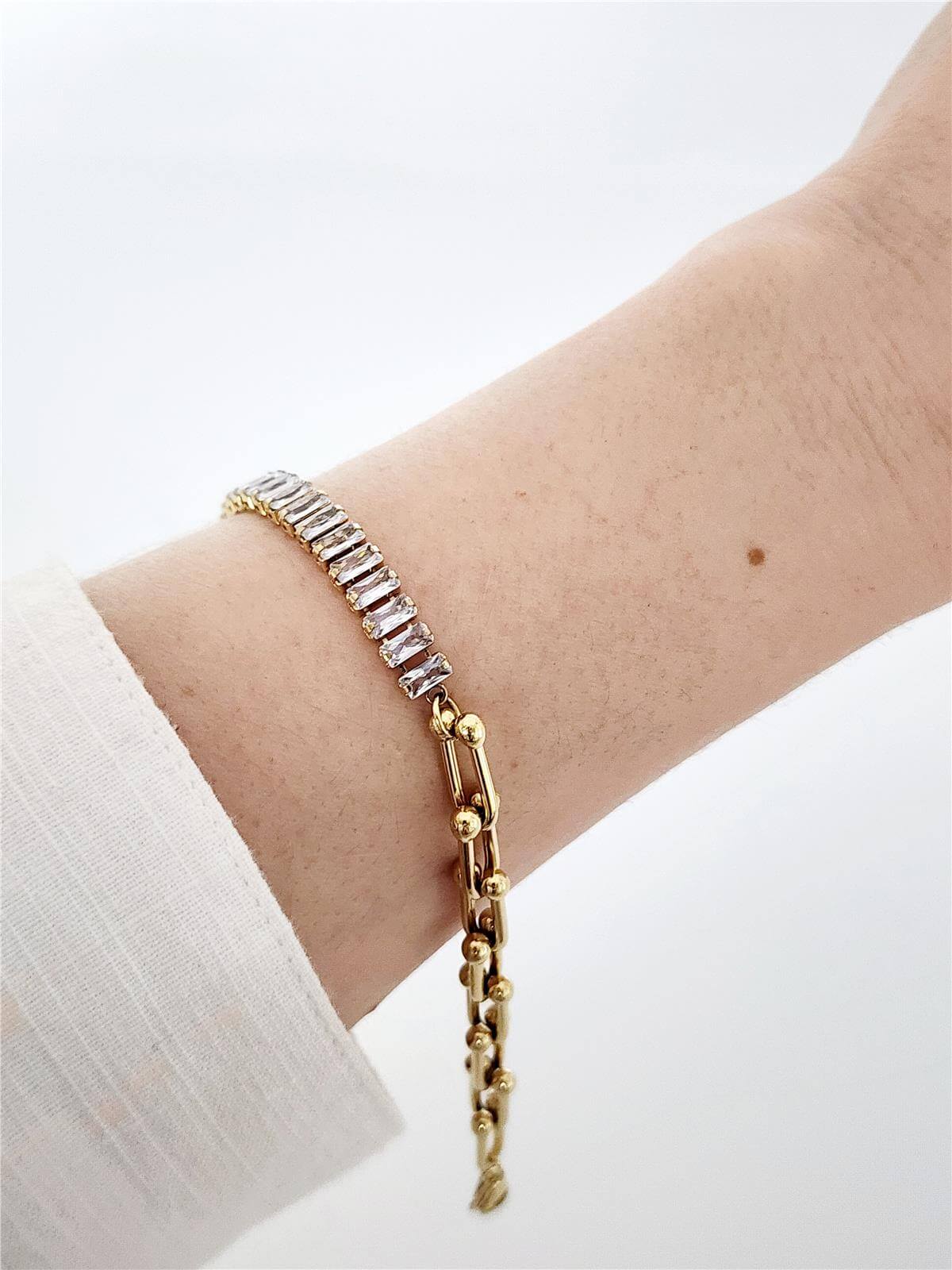 Baget Taşlı Tiffany Bileklik