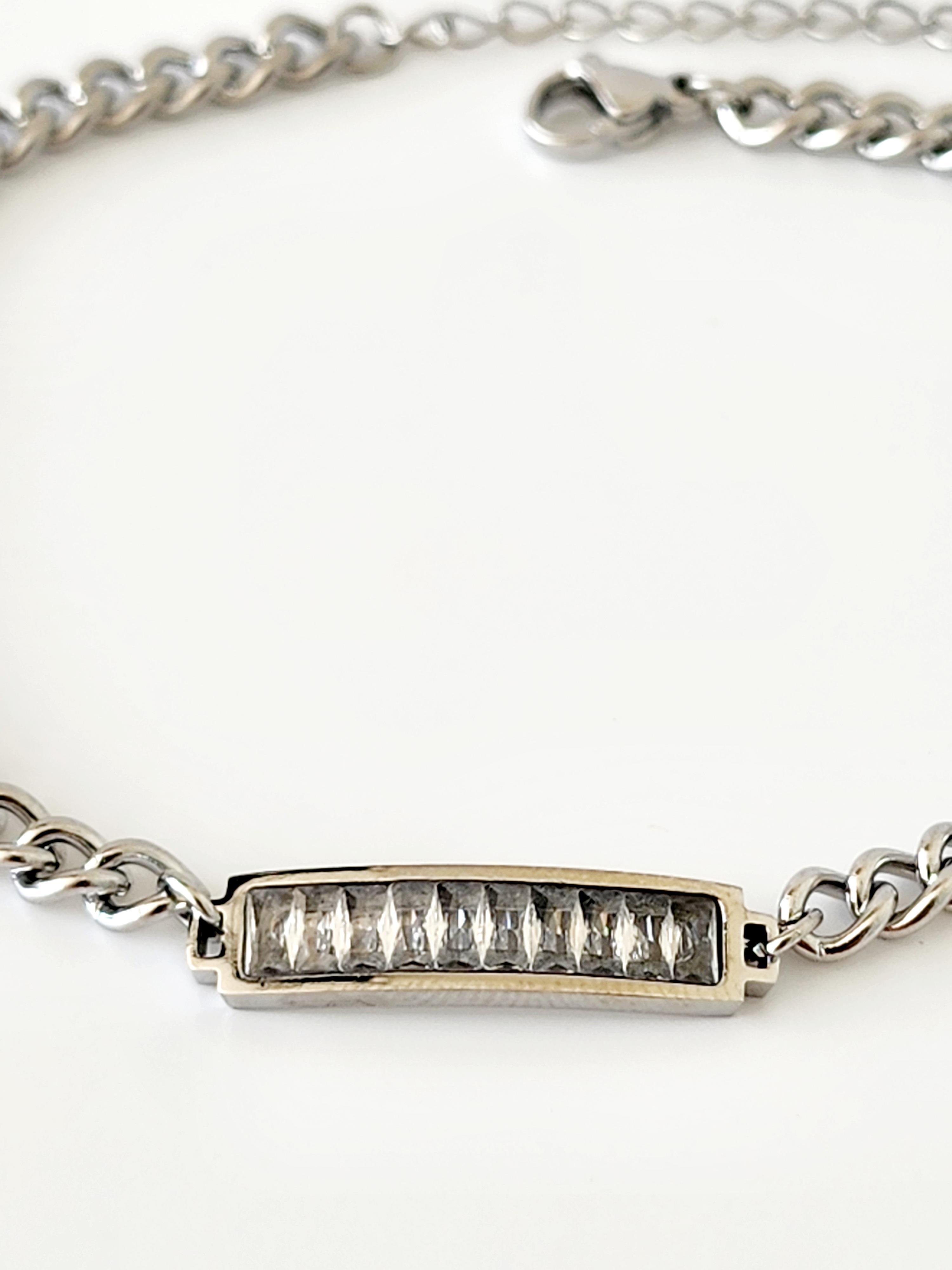 Çelik Silver Baget Plaka Halhal