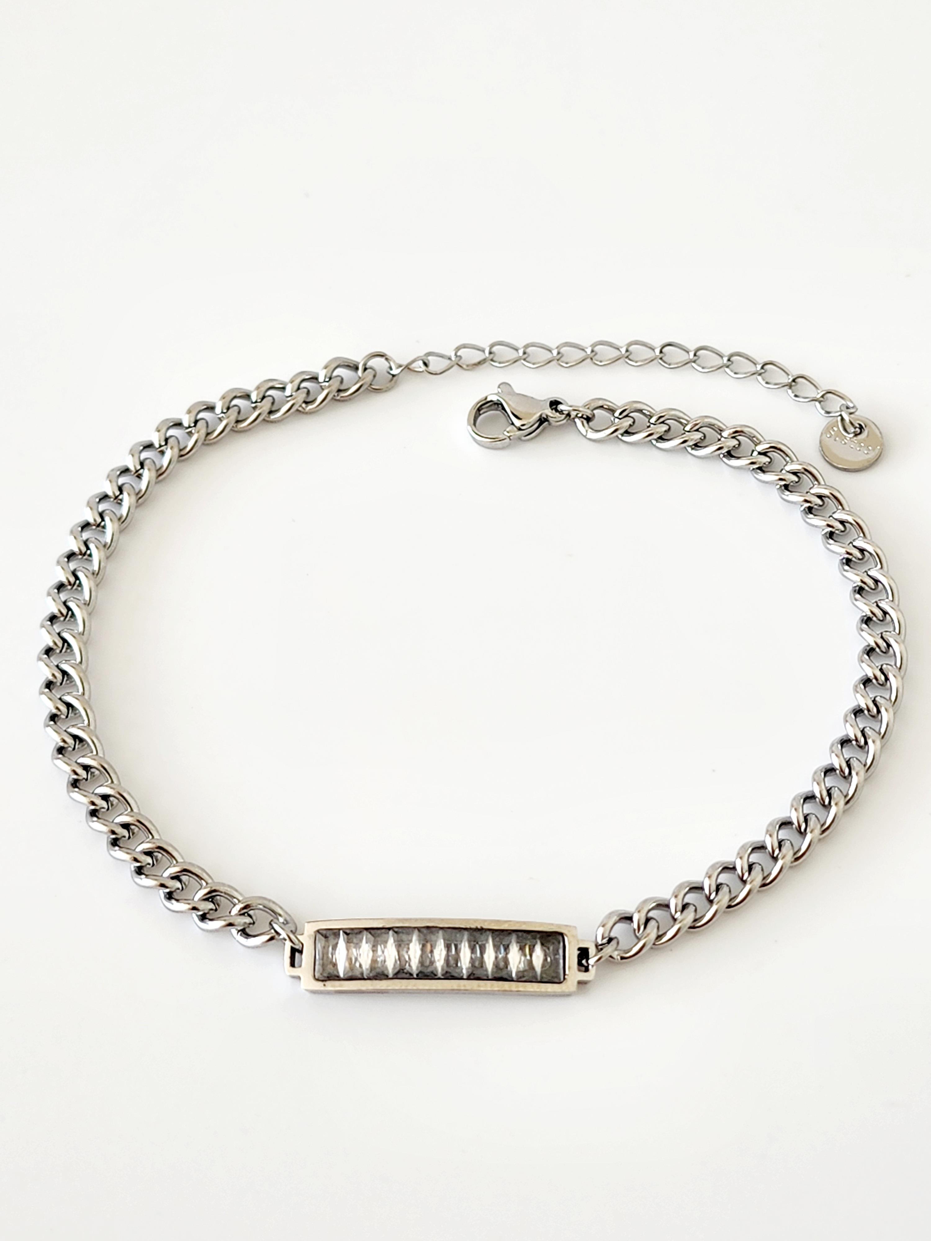 Çelik Silver Baget Plaka Halhal