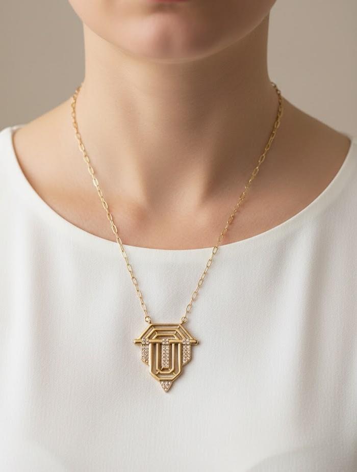 Serenay Model Gold Kolye