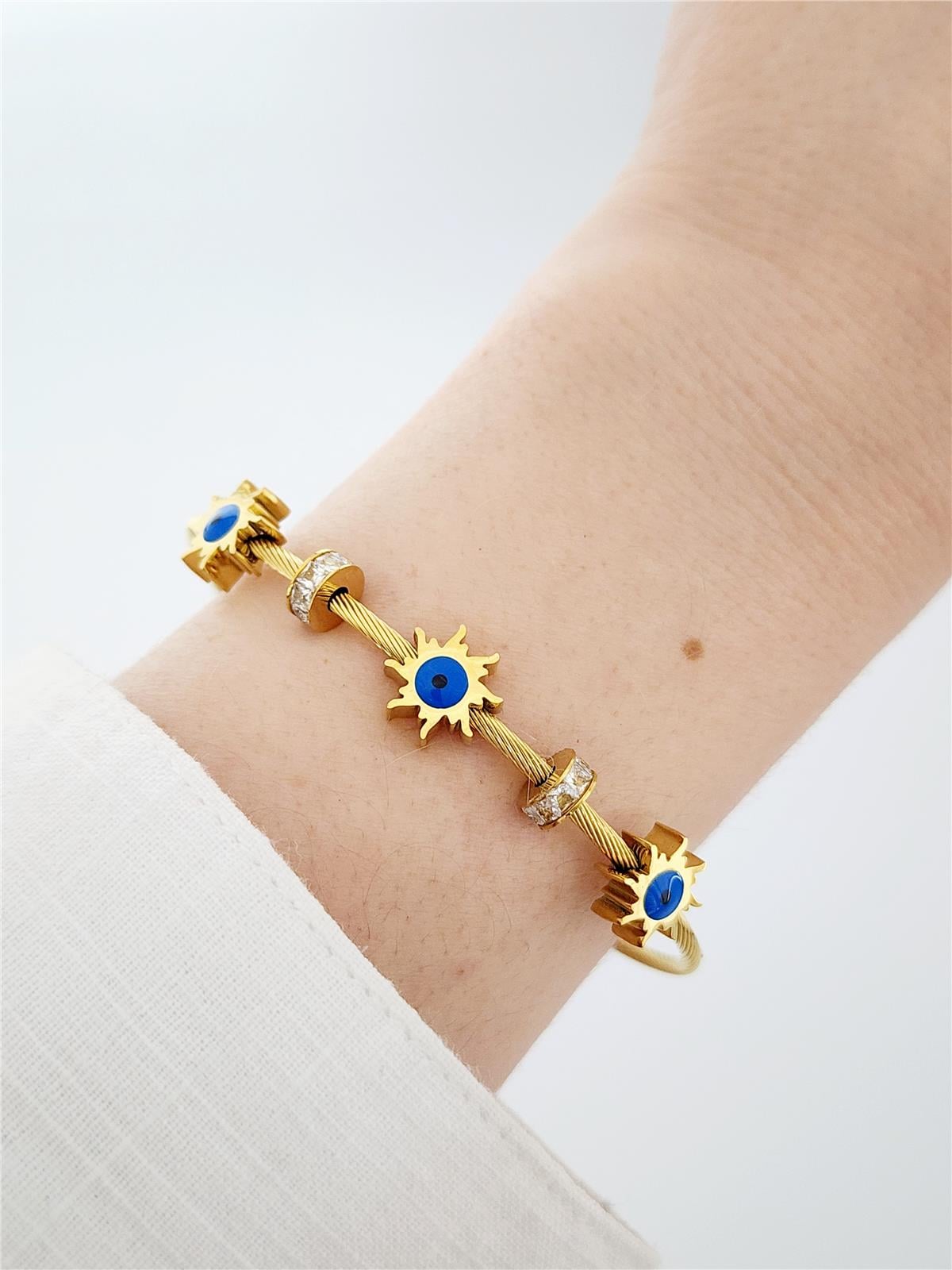 Shining Sun Charm Kelepçe Bileklik
