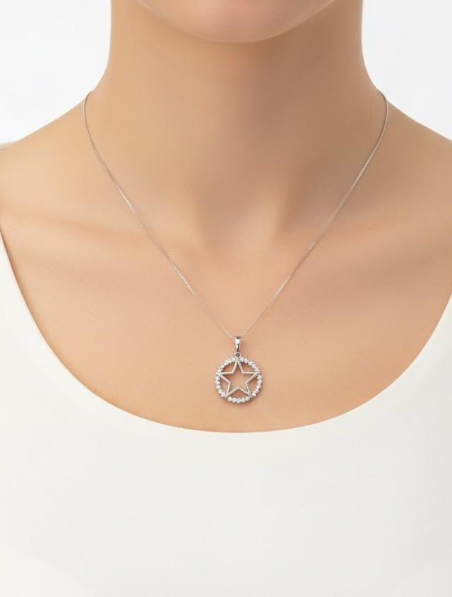 Zirkon Star Silver Premium Xuping Kolye