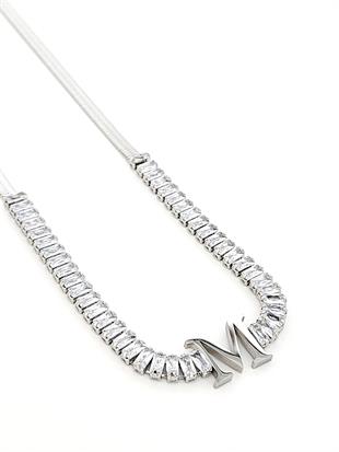 Baget Suyolu İtalyan Silver Harf Kolye