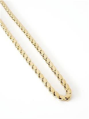 Çelik Gold İnce Arpa Kolye 45 cm