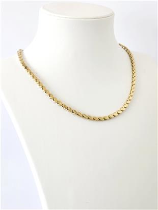 Çelik Gold İnce Arpa Kolye 45 cm