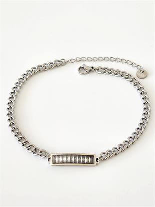 Çelik Silver Baget Plaka Halhal