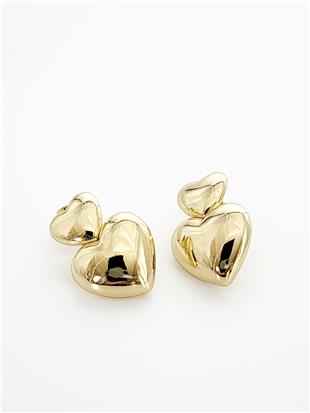 Çift Kalpli Gold VIP Xuping Küpe
