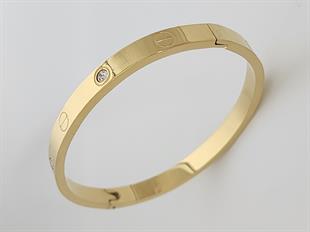 Crtr Gold Taşlı Kelepçe Bileklik