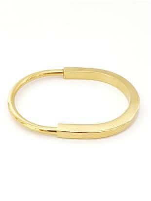 Gold Kilit Kelepçe Bileklik