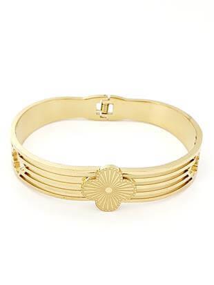 Golden Yonca Kelepçe Bileklik