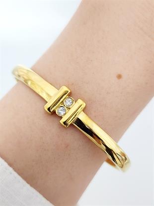 H Model Taşlı Kelepçe Bileklik