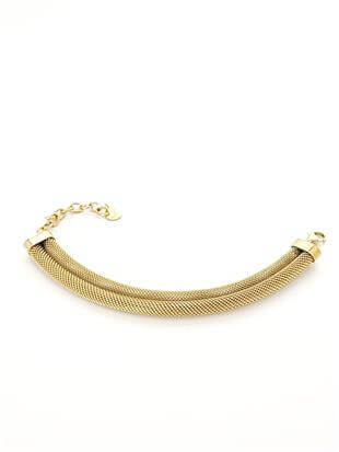 Hasır Örme Çelik Gold Bileklik