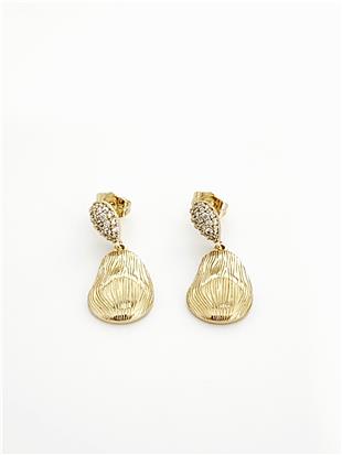 Minimal Yaprak Gold VIP Xuping Küpe