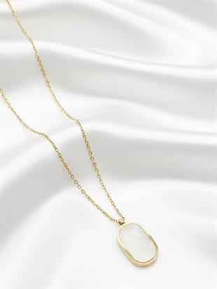 Sedef Uçlu Minimal Kolye