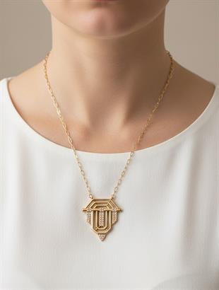 Serenay Model Gold Kolye