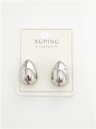 Sıra Zirkon Damla Silver VIP Xuping Küpe