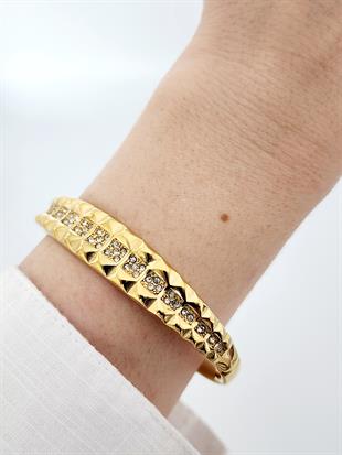 Sıralı Zirkon Kelepçe Bileklik