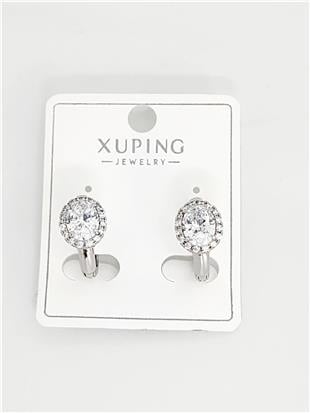 Tek Taş Halka Silver VIP Xuping Küpe