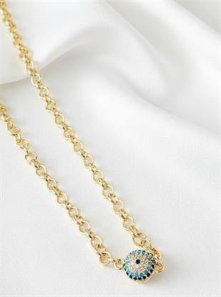 Turkuaz Kristal VIP Premium Kolye