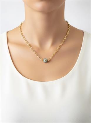 Turkuaz Kristal VIP Premium Kolye