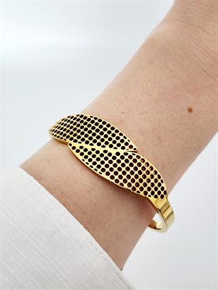 Yaprak Model Önden Açmalı Kelepçe Bileklik