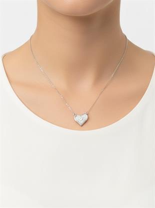 Zirkon Kalp Silver VIP Premium Xuping Kolye