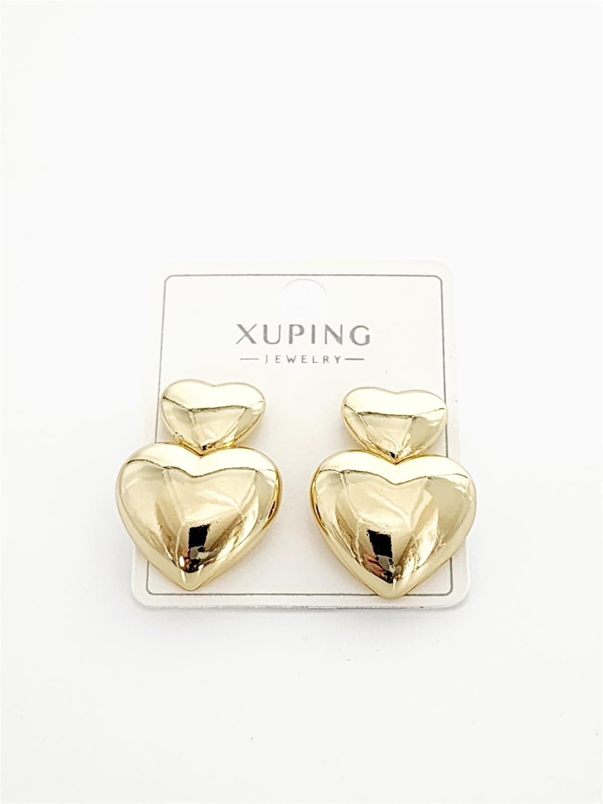 Çift Kalpli Gold VIP Xuping Küpe