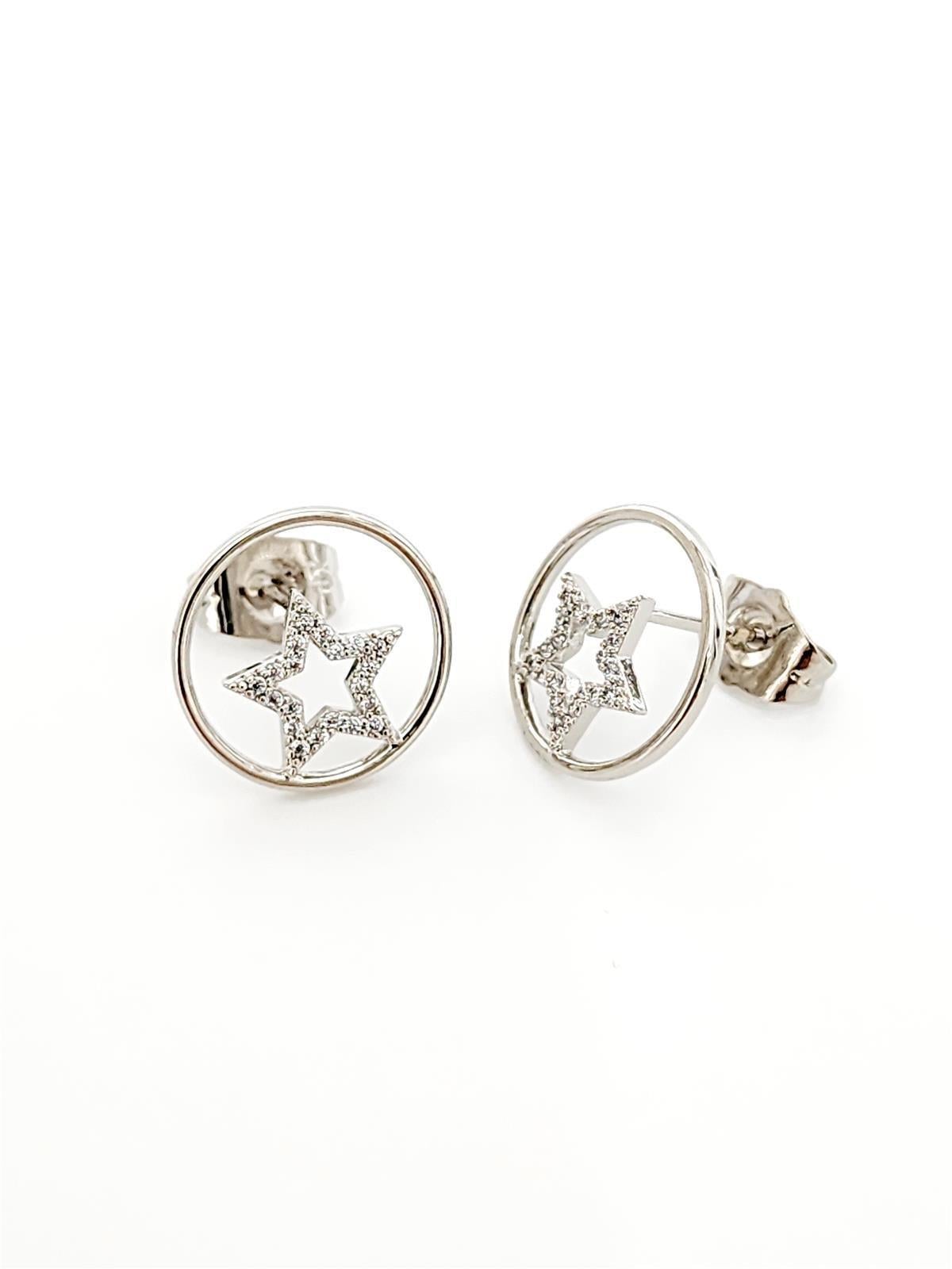 Circle Star Silver VIP Xuping Küpe
