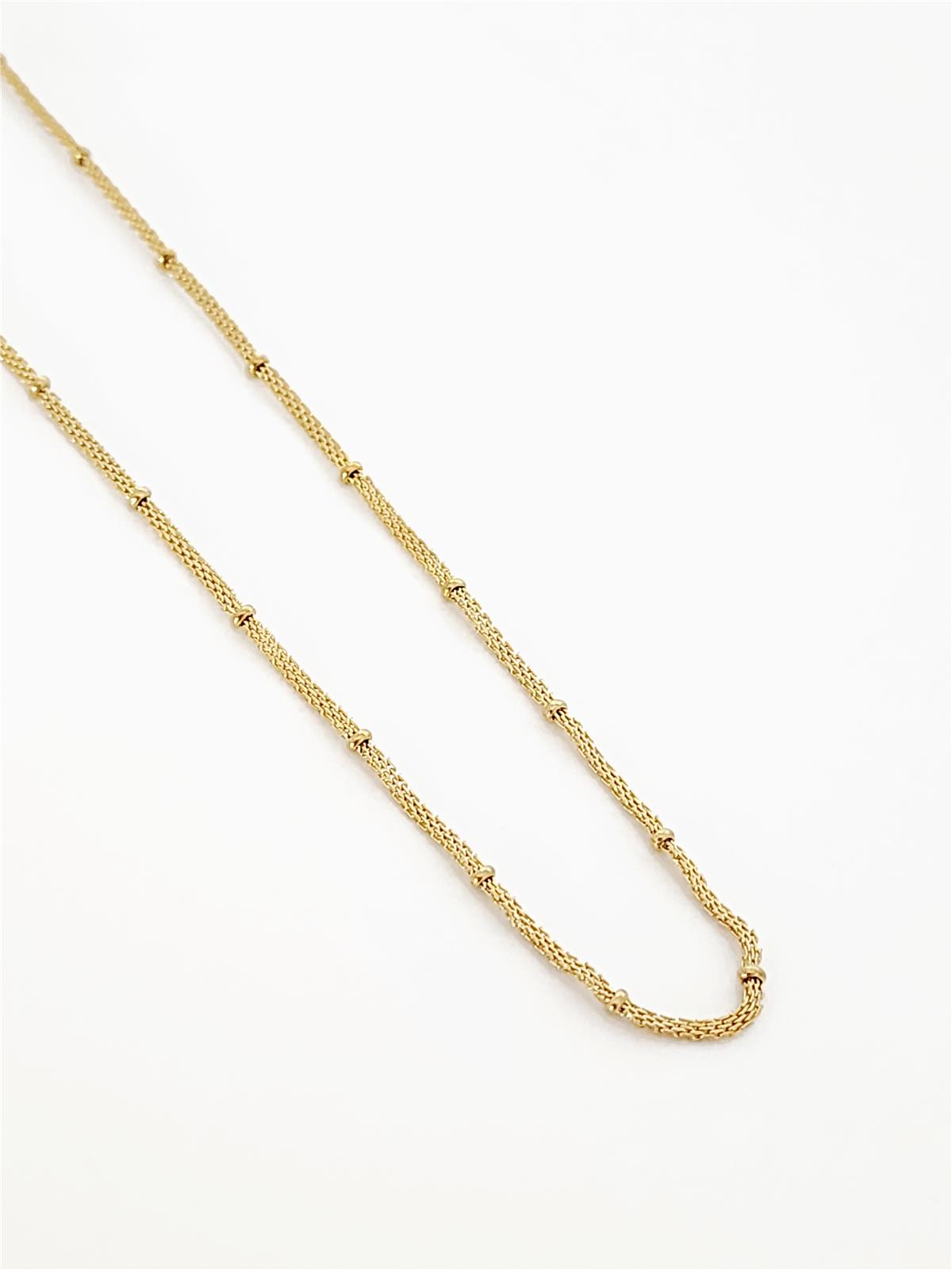 Doricalı Hasır Kolye Gold 45 cm