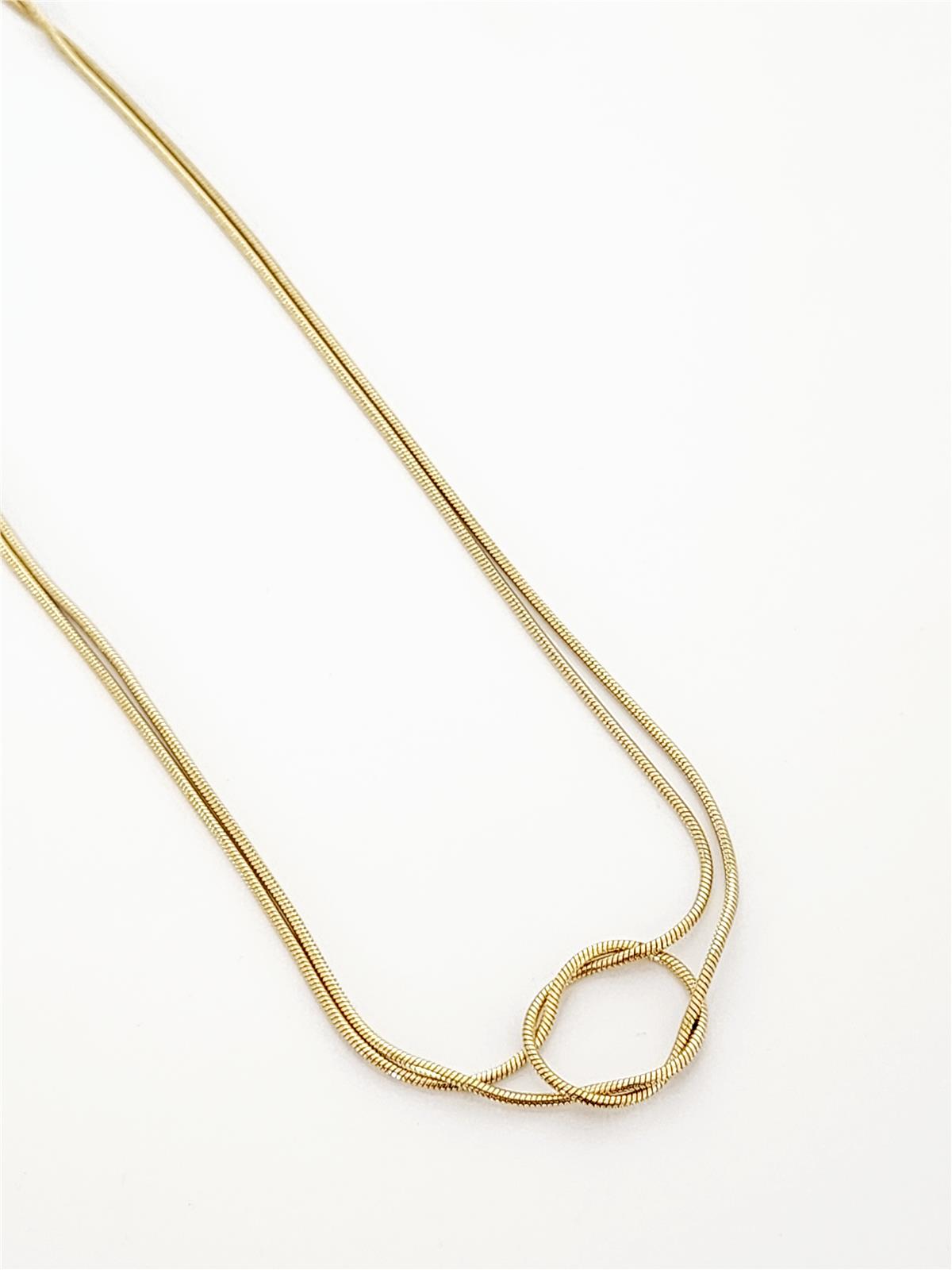 Düğüm Gold Kolye 45 cm
