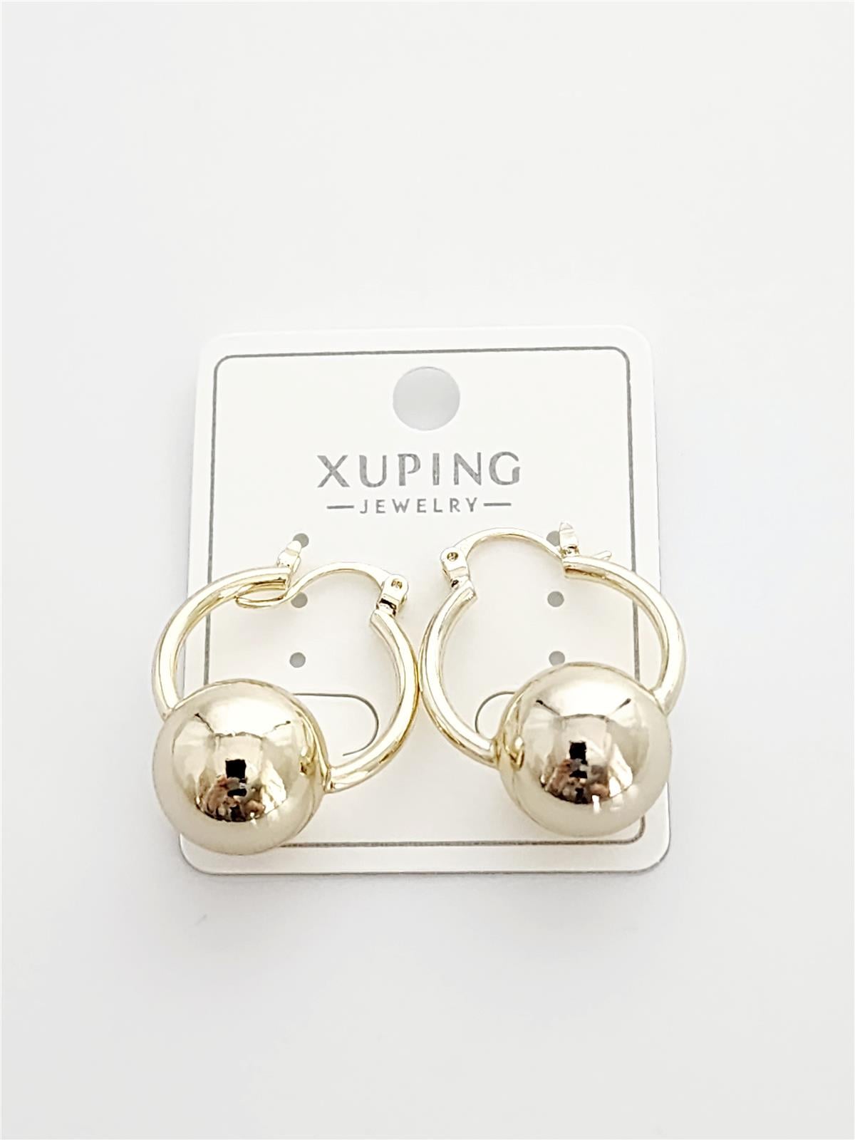 Küre Detaylı Gold VIP Xuping Küpe