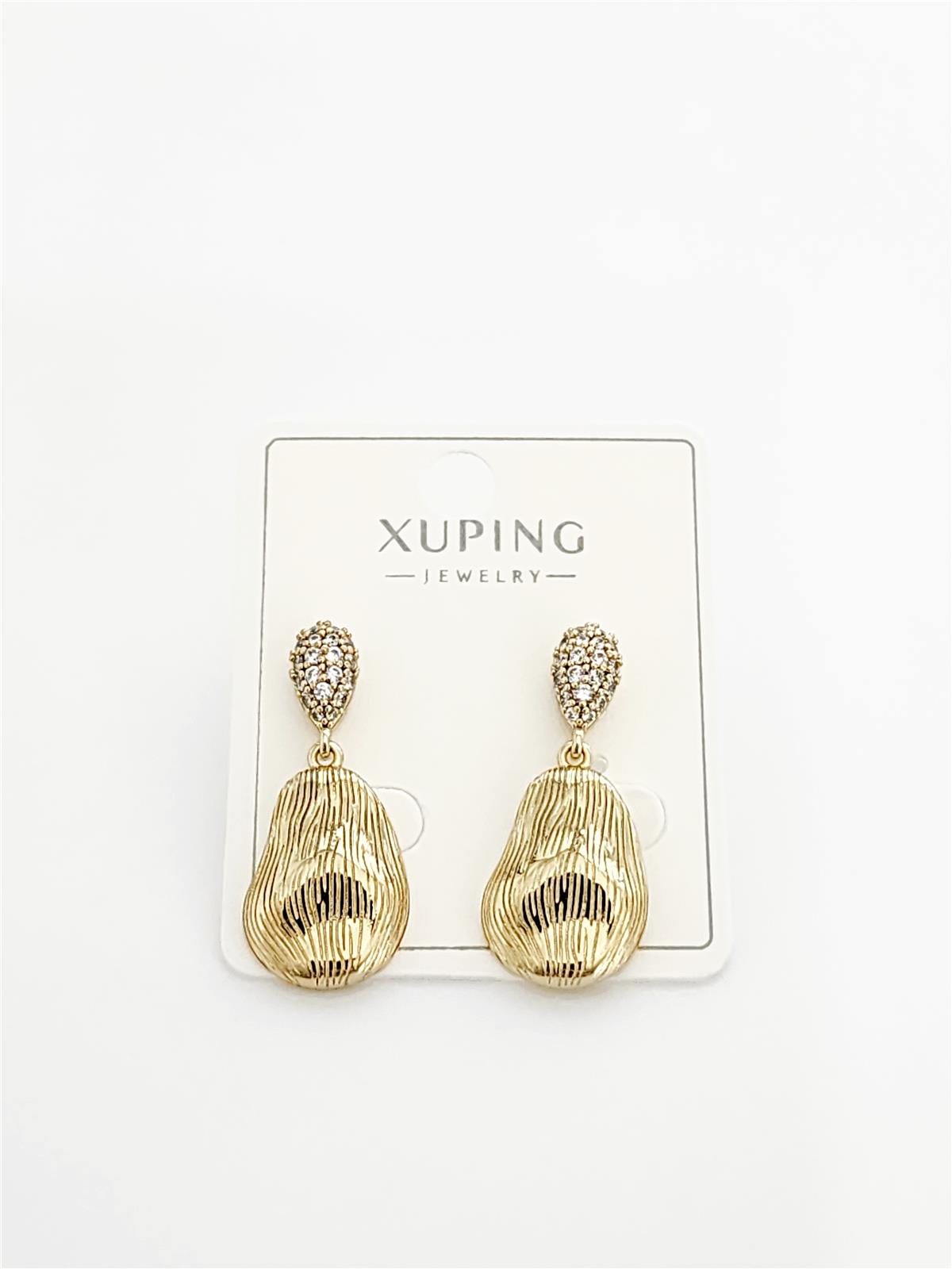 Minimal Yaprak Gold VIP Xuping Küpe
