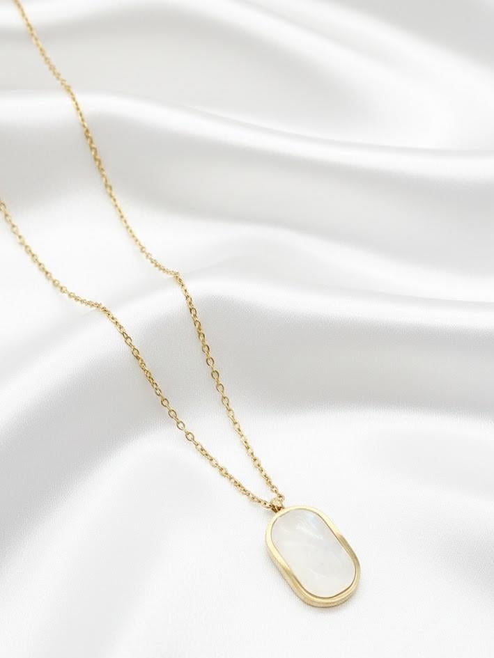 Sedef Uçlu Minimal Kolye