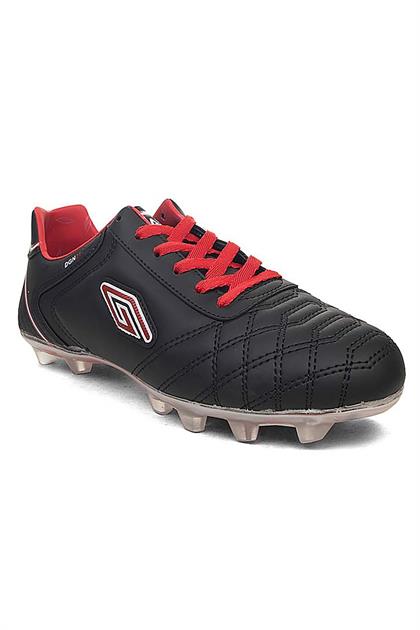 Bluefeet Dgn Siyah Kırmızı Erkek Krampon Futbol Spor Ayakkabı