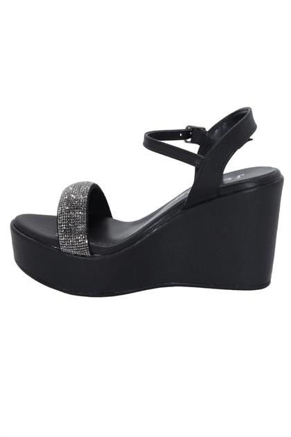 Bluefeet Jwl J11 Siyah Günlük Dolgu Topuk Kadın Ayakkabı