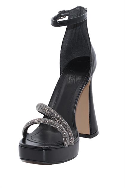 Bluefeet K052 Siyah 12 Cm Platform Topuklu Kadın Ayakkabı
