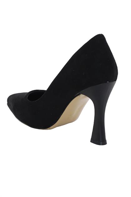 Bluefeet S57 Siyah Süet 8 Cm Kadın Stiletto Ayakkabı