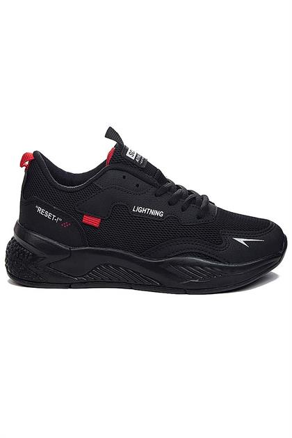 Bluefeet Sct S243 Siyah Kırmızı Günlük Kadın Spor Ayakkabı