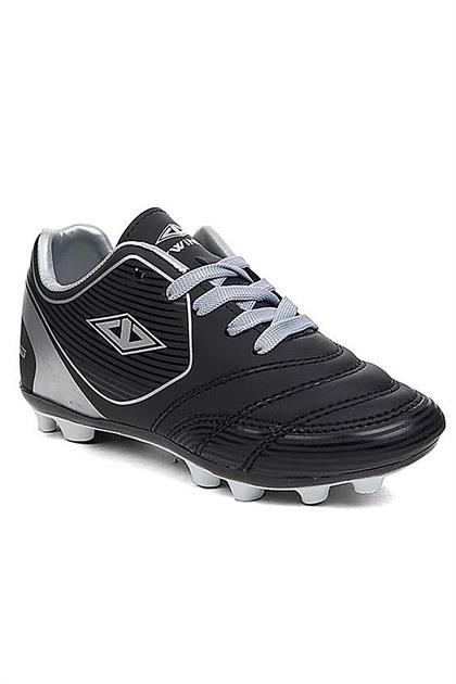 Bluefeet Twg Siyah Gümüş Erkek Çocuk Futbol Krampon Ayakkabı