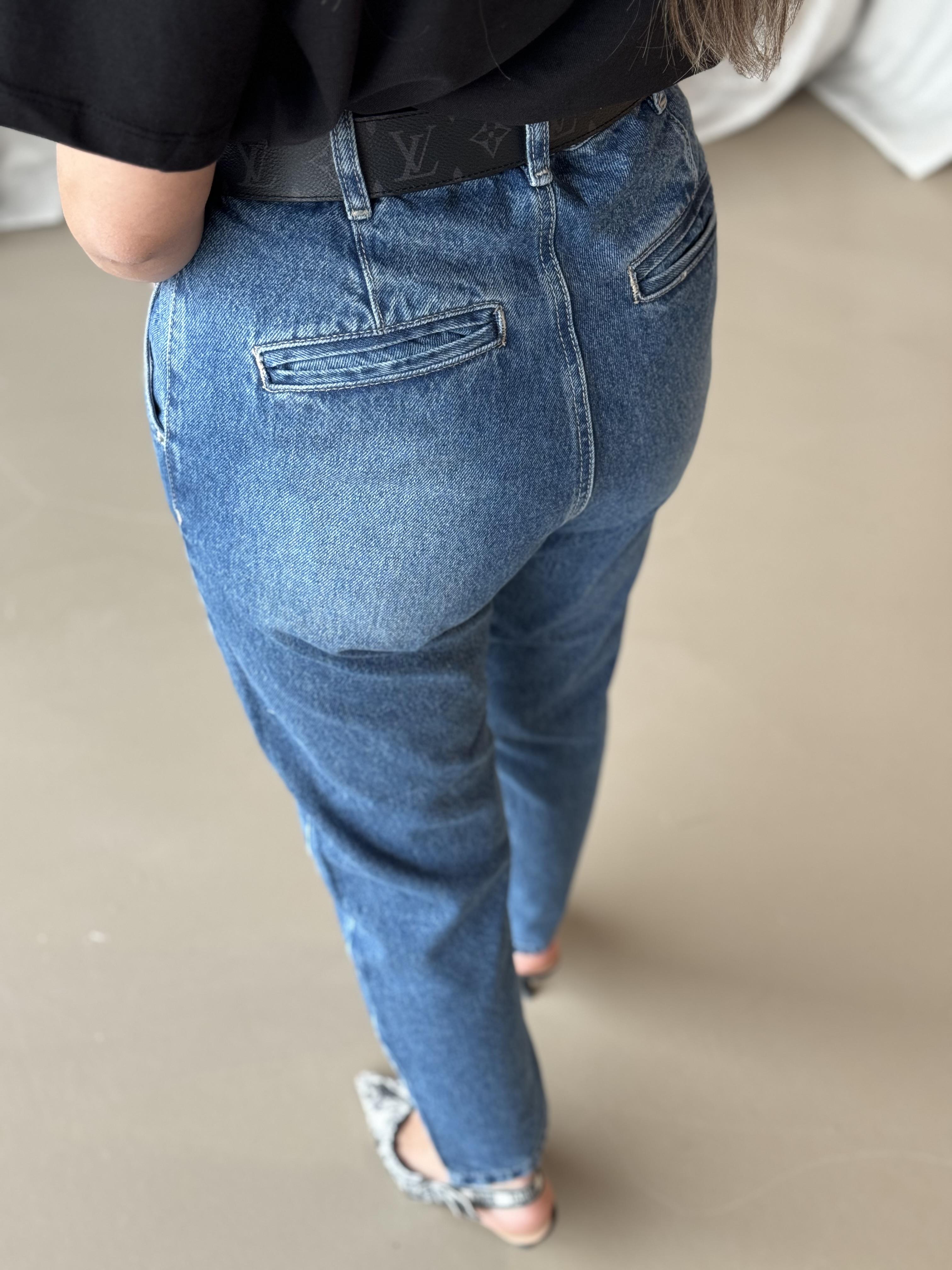 ARKASI CEP DETAYLI MOM JEAN