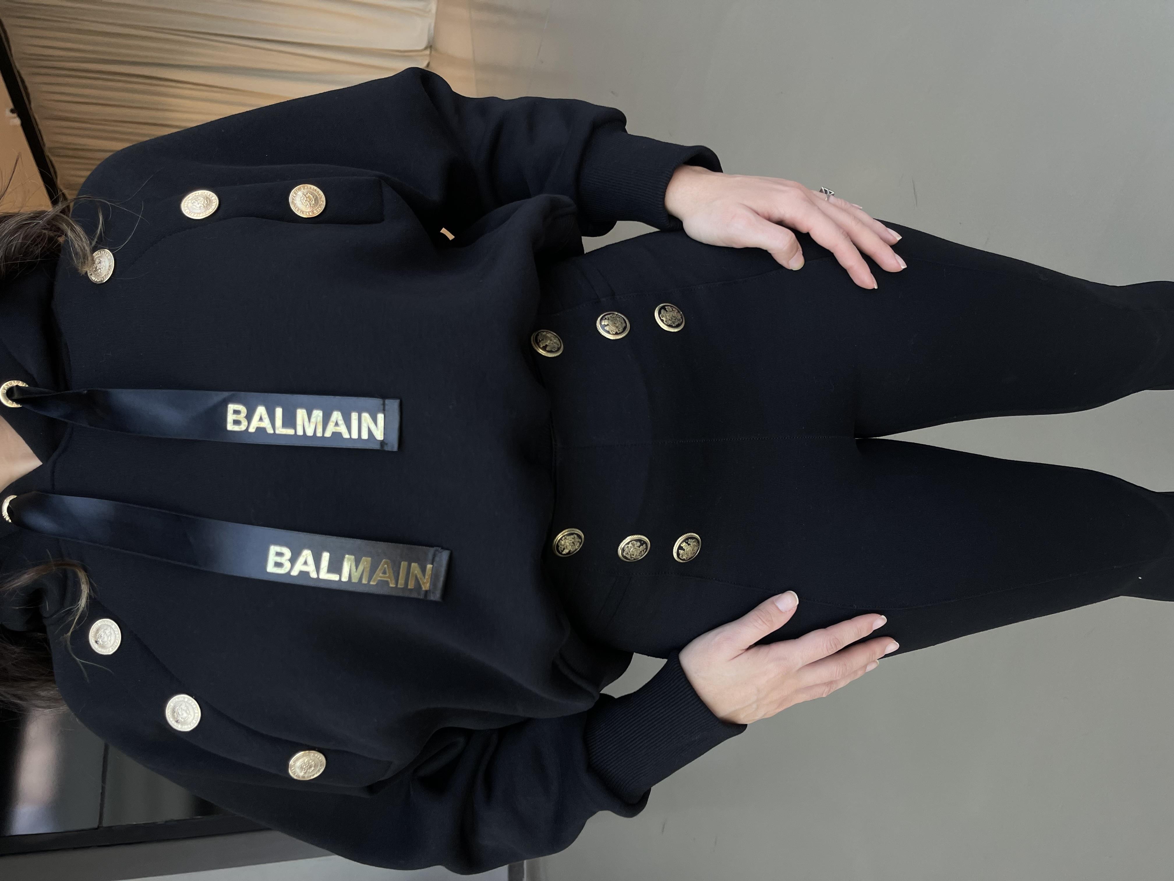 BALMAIN SİYAH KAPÜŞONLU SWEATSHIRT